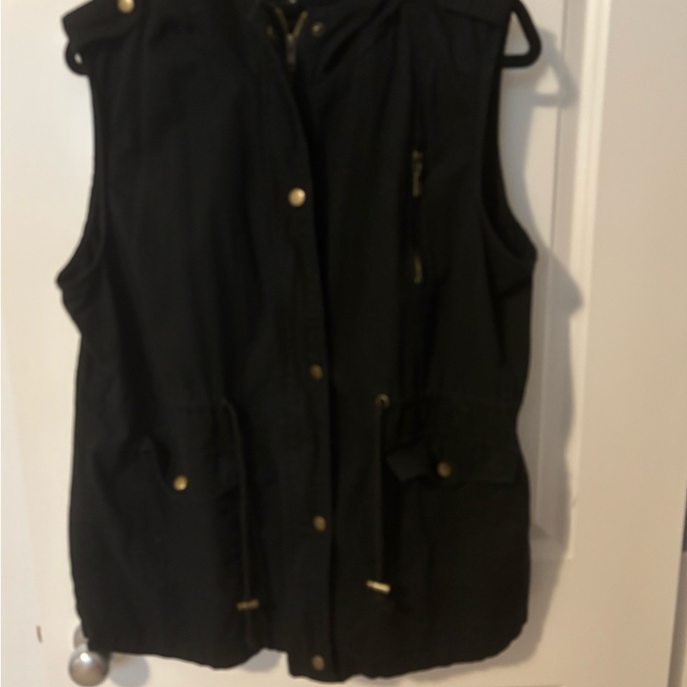 Zenana Outfitters Black Vest Jacket